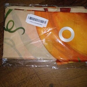 Colorful fall  Banner With Lace Like Tape To Hang With